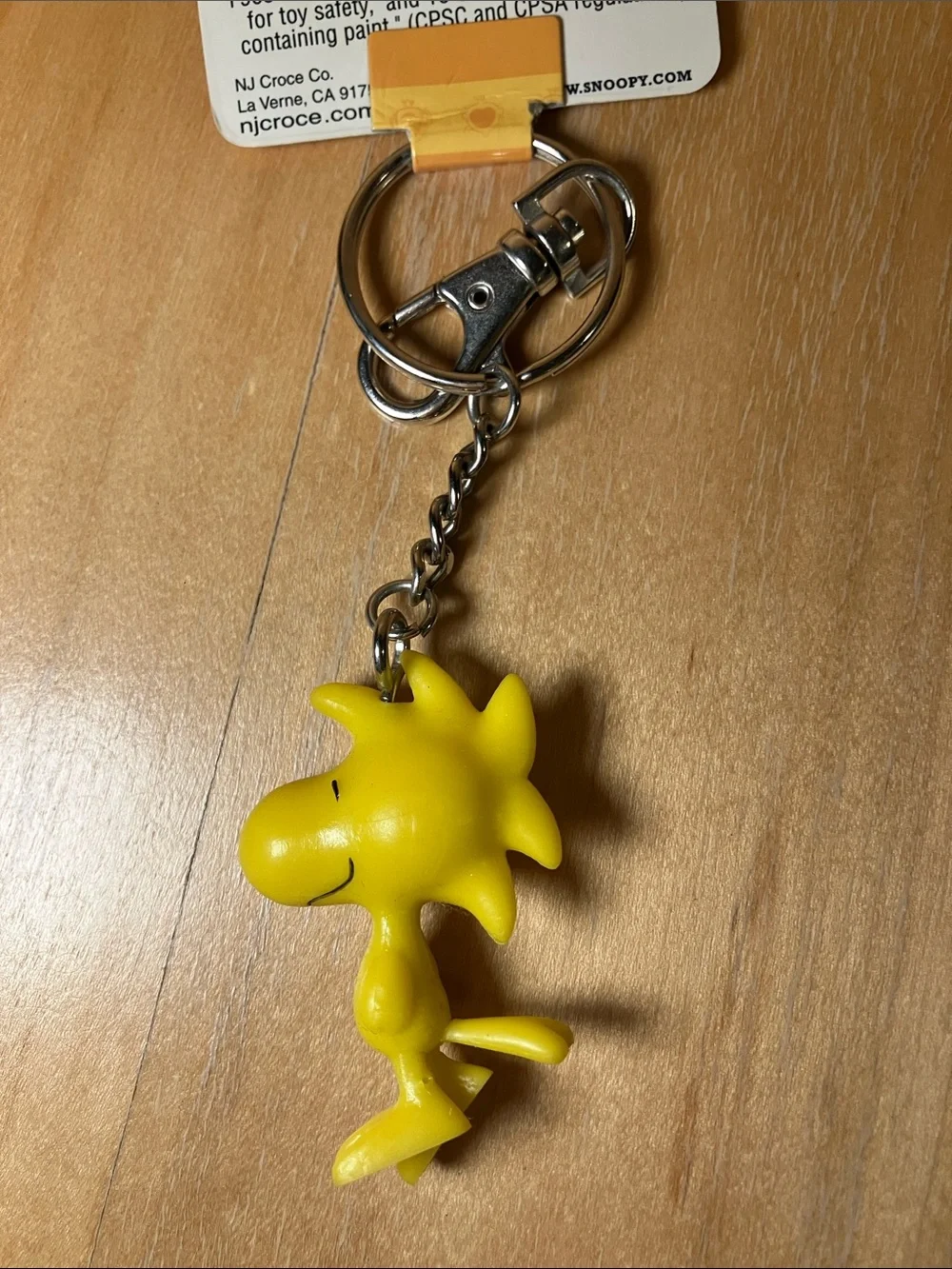 Peanuts Woodstock Bendable Clip-On Keychain